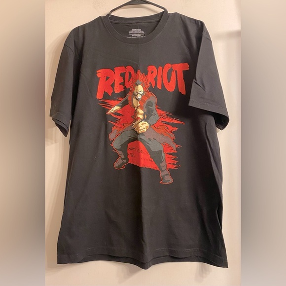 MY HERO ACADEMIA MEN'S EIJIRO KIRISHIMA RED RIOT ANIME T-SHIRT size L - Picture 2 of 4